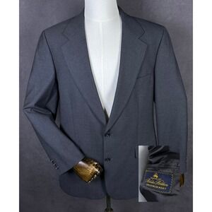 Brooks Brothers Blazer Jacket Mens 41 Grey Wool Brooksease Prep Classic